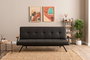 Atelier Del Sofa Sofá-Cama de 3 Plazas Zven - Gris Oscuro
